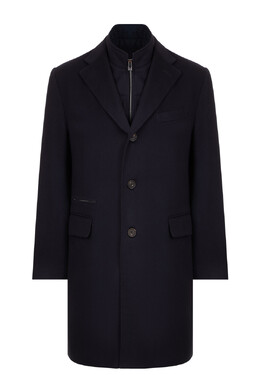 Corneliani: Синее пальто 