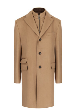 Corneliani: Бежевое пальто 