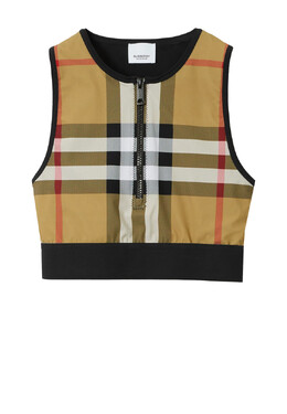 Burberry: Чёрный топ 