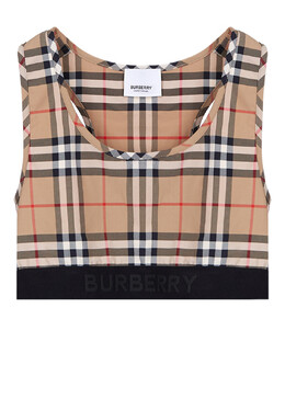 Burberry: Трикотажный топ 