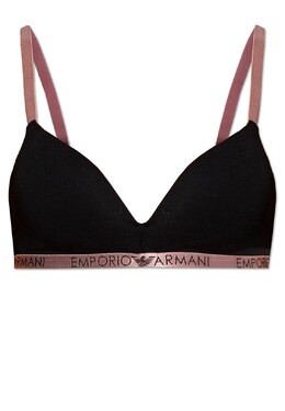 Emporio Armani Underwear: Чёрный бюстгальтер 