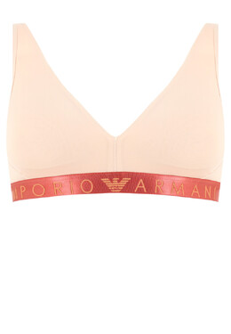 Emporio Armani Underwear: Бежевый бюстгальтер 