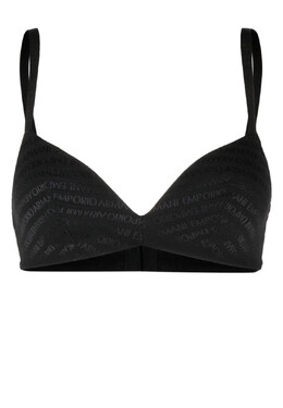 Emporio Armani Underwear: Чёрный бюстгальтер 