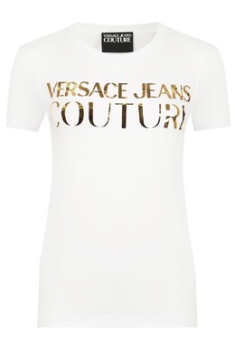 Versace Jeans Couture: Белая футболка 