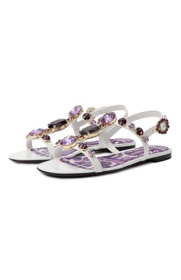 Dolce & Gabbana: Белые сандалии  Bianca