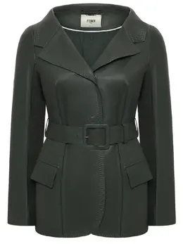 FENDI: Кожаная куртка 