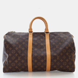 Louis Vuitton: Коричневая дорожная сумка  Keepall 45