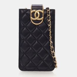 Chanel: Чёрная сумка через плечо 