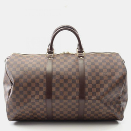 Louis Vuitton: Коричневая дорожная сумка  Keepall 50