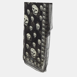 Alexander McQueen: Чёрный шарф  Skull