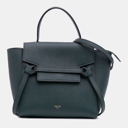 Celine: Зелёная поясная сумка 
