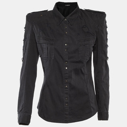 Balmain: Чёрная рубашка 