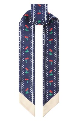 Valentino: Синий шарф 