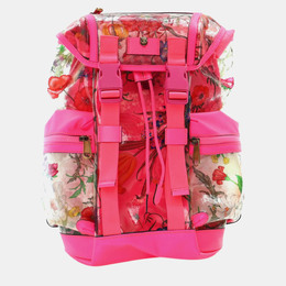 Gucci: Прозрачный рюкзак  Flora