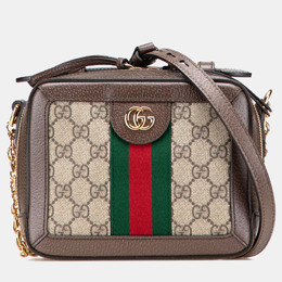 Gucci: Коричневая сумка  GG Supreme