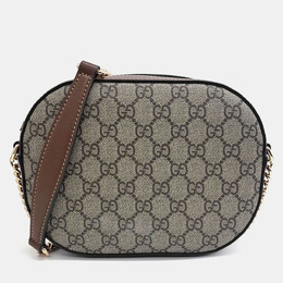 Gucci: Бежевая сумка через плечо  GG Supreme