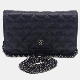 Chanel: Чёрная сумка через плечо 