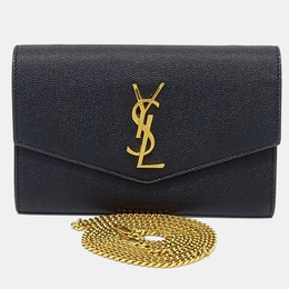Saint Laurent Paris: Чёрная сумка через плечо  Uptown