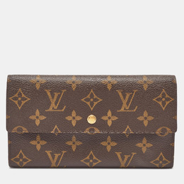 Louis Vuitton: Коричневый кошелёк 