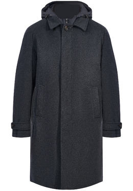 CORNELIANI: Серое пальто 