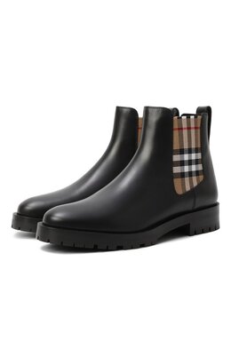 Burberry: Чёрные ботинки 