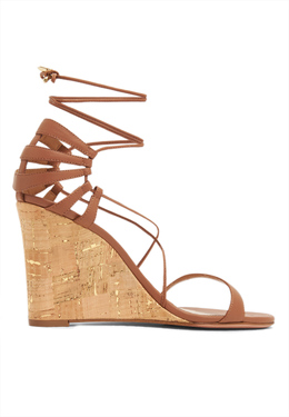 AQUAZZURA: Коричневые босоножки 