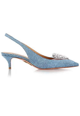 AQUAZZURA: Синие туфли 