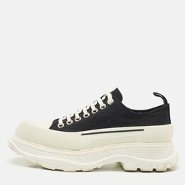 Alexander McQueen: Чёрные кроссовки  Tread Slick
