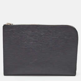 Louis Vuitton: Чёрный клатч  Pochette