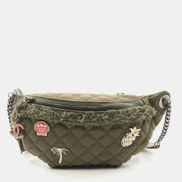 Chanel: Сумка цвета хаки 