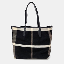 Burberry: Многоцветная сумка-шоппер 