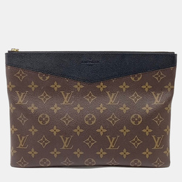 Louis Vuitton: Коричневый клатч 