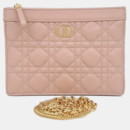 Dior: Розовая сумка через плечо 