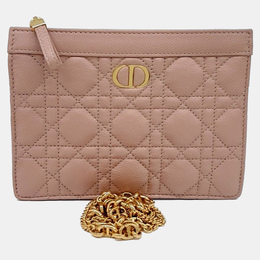 Dior: Розовая сумка через плечо 