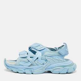 Balenciaga: Голубые сандалии  Track