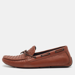Bottega Veneta: Коричневые туфли  Intrecciato