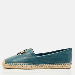 Tory Burch: Голубые мокасины  Eleanor