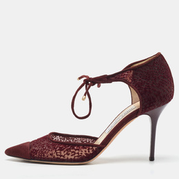 Jimmy Choo: Бордовые сандалии 