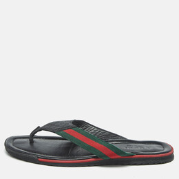 Gucci: Чёрные сандалии  Web