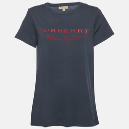 Burberry: Синяя футболка 