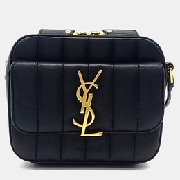 Saint Laurent Paris: Чёрная сумка через плечо  Vicky