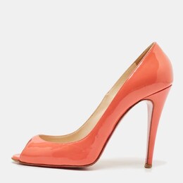 Christian Louboutin: Оранжевые босоножки 