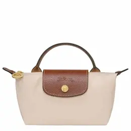 Longchamp: Синяя сумка  Le Pliage