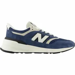 New Balance: Синие кроссовки 