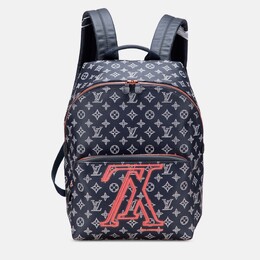 Louis Vuitton: Синий рюкзак 