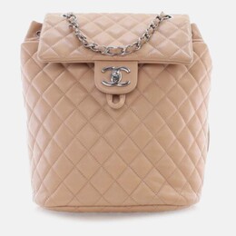 Chanel: Бежевый рюкзак 