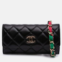 Chanel: Многоцветный клатч 