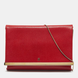 CH Carolina Herrera: Красный клатч 