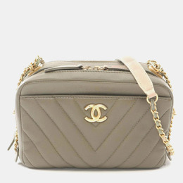 Chanel: Сумка цвета хаки 