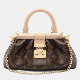 Louis Vuitton: Коричневый клатч 